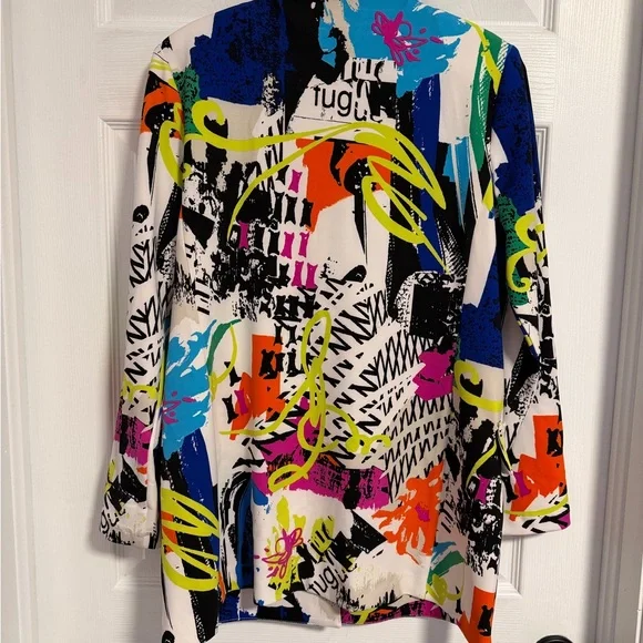 Joseph Ribkoff Multicolor Abstract Blazer - Picture 3 of 3